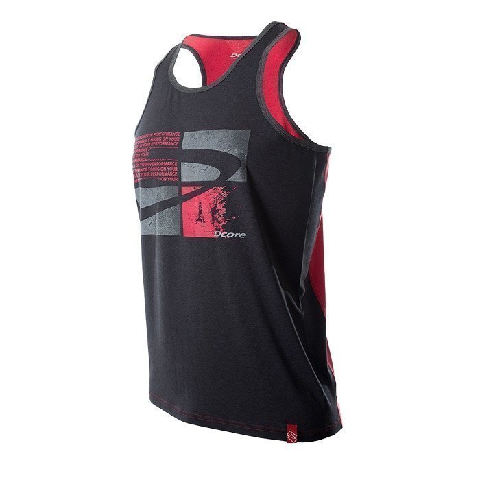 Dcore Tag PlatesTank Black/Red S