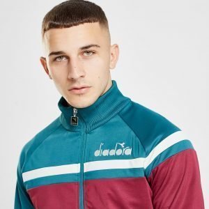 Diadora 80'S Track Top Teal / Burgundy