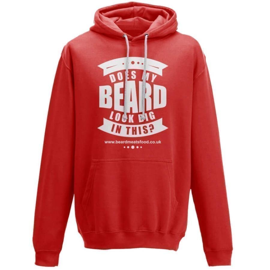 Does My Beard Look Big In This Men's Red Hoodie XL Punainen