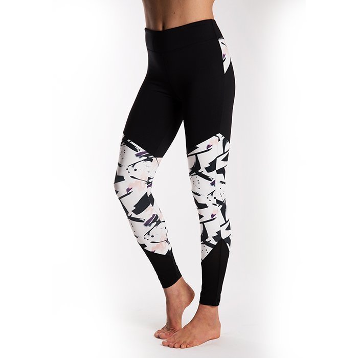 Drop of Mindfulness Ebba Tights Black/Paint Print Medium