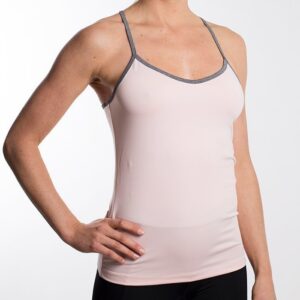 Drop of Mindfulness Isabelle Top Pink/Grey Melange Medium