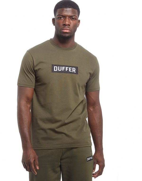 Duffer Of St George Logo T-Shirt Khaki