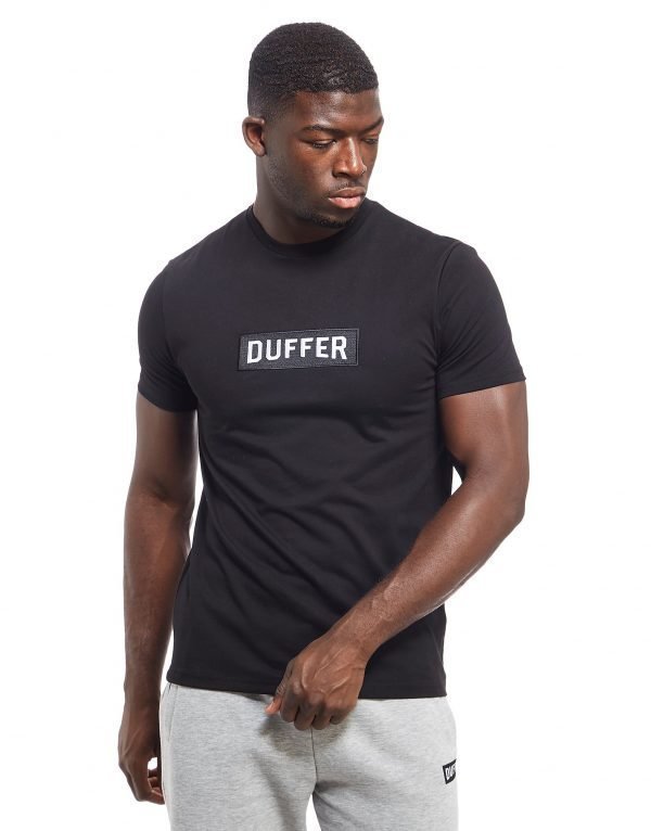 Duffer Of St George Logo T-Shirt Musta