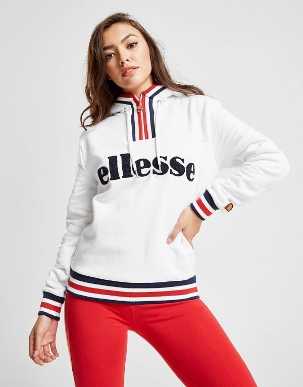 Ellesse 1/4 Zip Logo Hoodie Valkoinen