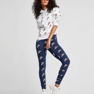 Ellesse All Over Print Logo Leggingsit Laivastonsininen