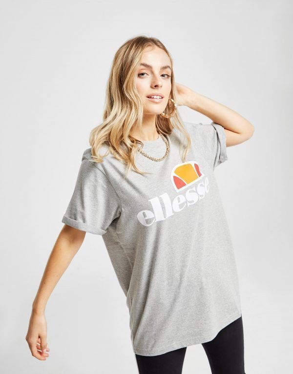 Ellesse Core Boyfriend Logo T-Shirt Harmaa