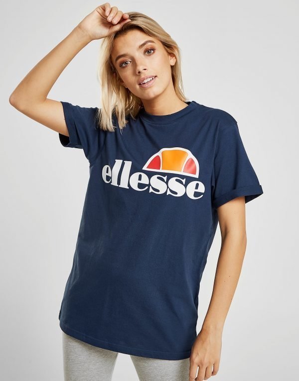 Ellesse Core Boyfriend Logo T-Shirt Laivastonsininen