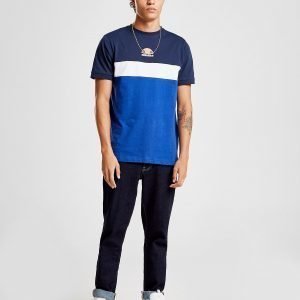 Ellesse Essen Colour Block T-Shirt Laivastonsininen