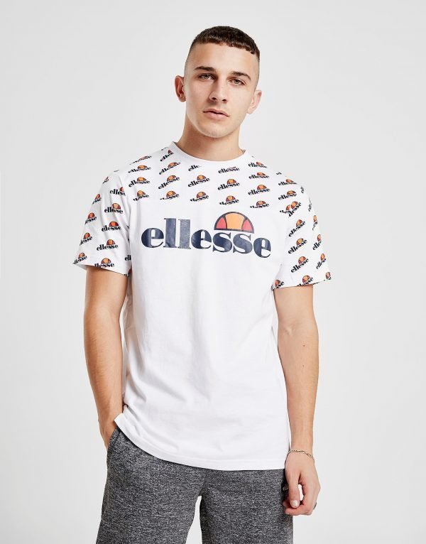 Ellesse Gozzi All Over Print T-Paita Valkoinen