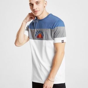 Ellesse Gubbio Colour Block T-Paita Sininen