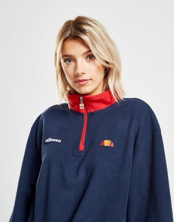 Ellesse Polar Fleece Crop 1/4 Zip Sweatshirt Sininen