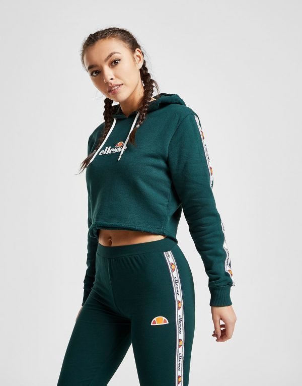 Ellesse Tape Crop Hoodie Vihreä