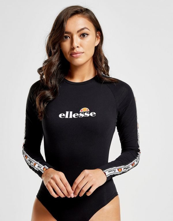 Ellesse Tape Long Sleeve Bodysuit Musta