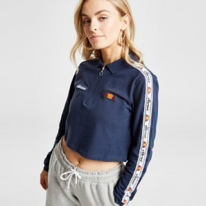 Ellesse Tape Long Sleeve Crop Poolopaita Sininen