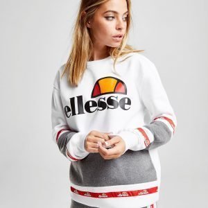 Ellesse Tape Panel Crew Sweatshirt Valkoinen