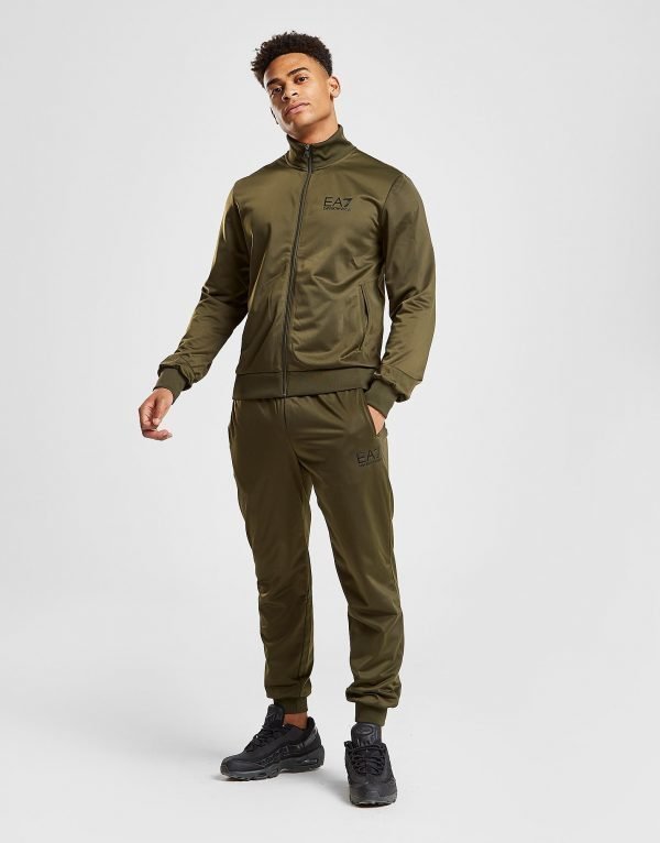 Emporio Armani Ea7 Core Poly Tracksuit Khaki