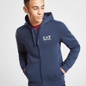 Emporio Armani Ea7 Core Zip Through Fleece Hoodie Sininen