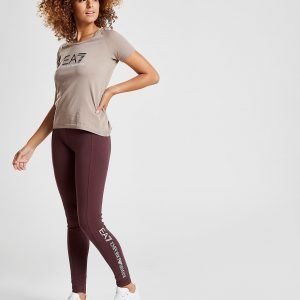 Emporio Armani Ea7 Leggings Burgundy / White