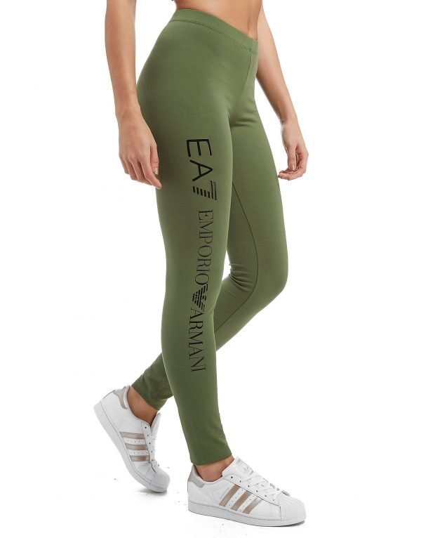 Emporio Armani Ea7 Leggingsit Khaki Green / Black