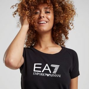 Emporio Armani Ea7 Logo T-Paita Musta