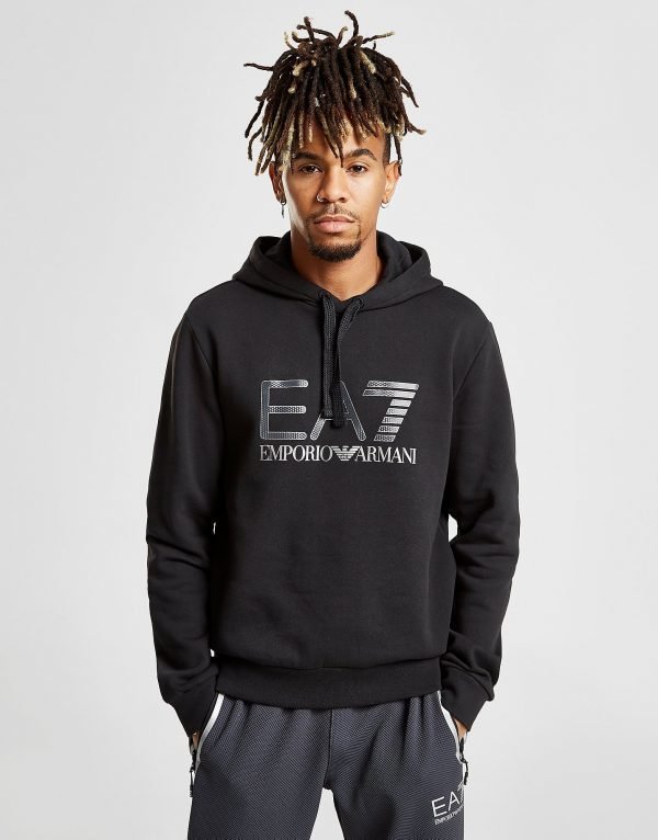 Emporio Armani Ea7 Overhead Carbon Hoodie Musta