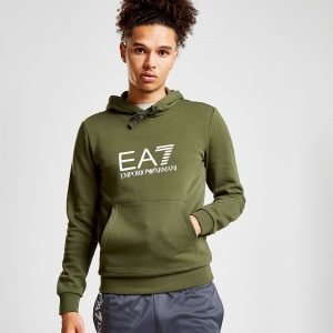 Emporio Armani Ea7 Overhead Logo Hoodie Khaki