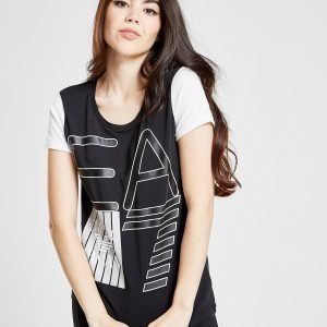 Emporio Armani Ea7 Raglan T-Shirt Musta