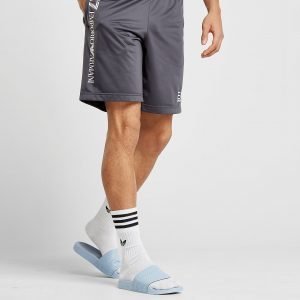 Emporio Armani Ea7 Side Logo Poly Shorts Harmaa