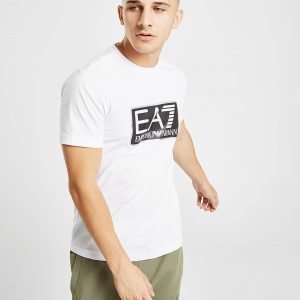 Emporio Armani Ea7 Visibility Logo Short Sleeve T-Paita Valkoinen