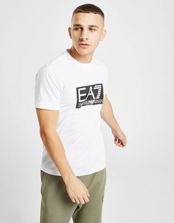 Emporio Armani Ea7 Visibility Logo Short Sleeve T-Paita Valkoinen