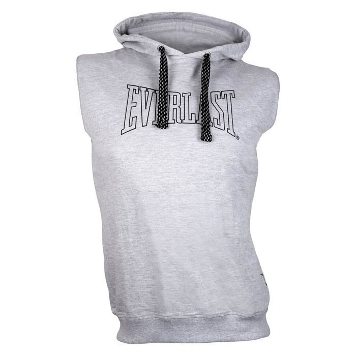 Everlast Sleevless Hoodie Grey Medium