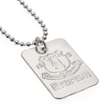 Everton Hopea Plated Dog Tag & Chain
