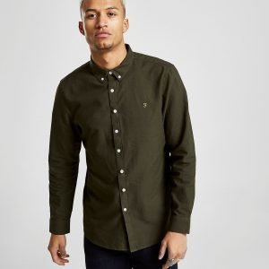 Farah Brewer Long Sleeve Shirt Vihreä