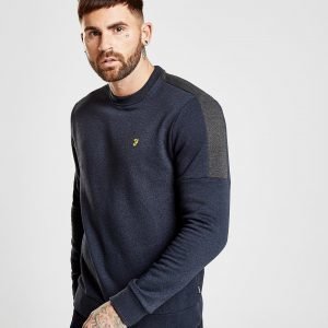 Farah Panel Crew Sweatshirt Laivastonsininen