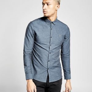 Farah Steen Long Sleeve Shirt Sininen