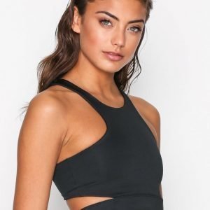 Fashionablefit Sport Cut Crop Top Urheiluliivit Kevyt Tuki Musta