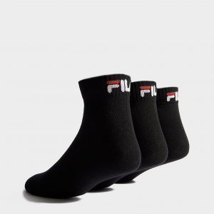 Fila 3-Pack Quarter Sport Socks Musta