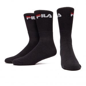 Fila 3pack Crew Sport Socks Musta