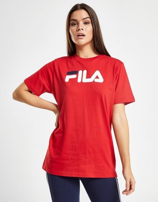 Fila Boyfriend Logo T-Shirt Punainen