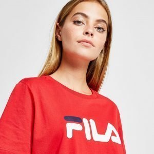 Fila Crop Logo T-Paita Punainen