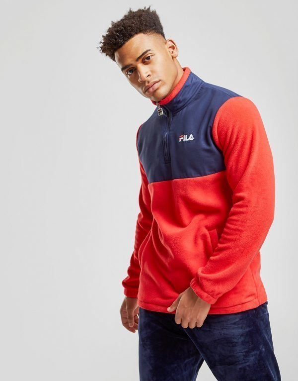 Fila Frazier Polar Fleece 1/4 Zip Sweatshirt Punainen