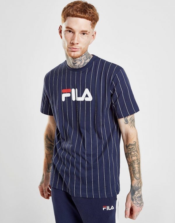 Fila Gregor Stripe T-Shirt Laivastonsininen