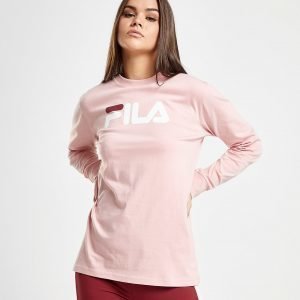 Fila Long Sleeve Boyfriend T-Shirt Vaaleanpunainen