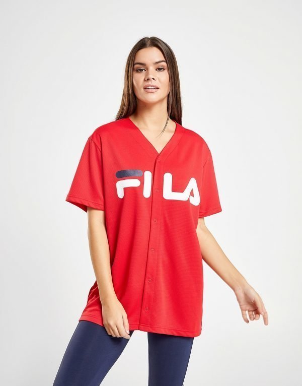 Fila Mesh Baseball T-Shirt Punainen