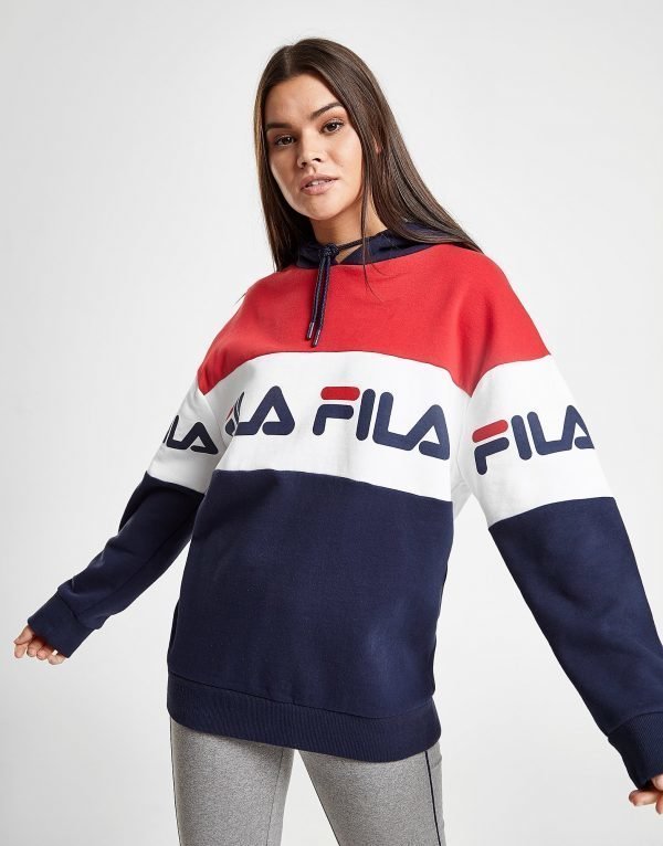 Fila Panel Logo Boyfriend Huppari Laivastonsininen