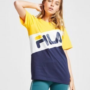 Fila Panel Logo T-Shirt Keltainen