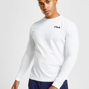 Fila Tom Long Sleeve T-Paita Valkoinen