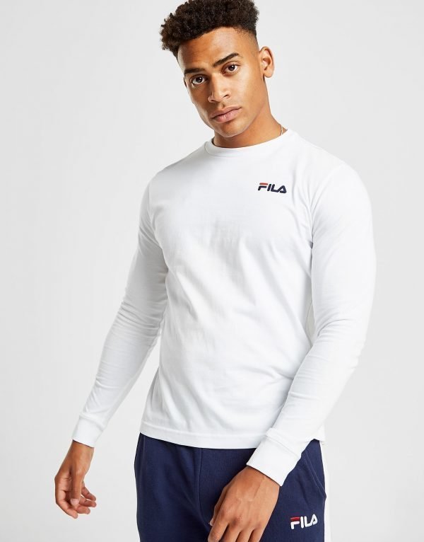 Fila Tom Long Sleeve T-Paita Valkoinen