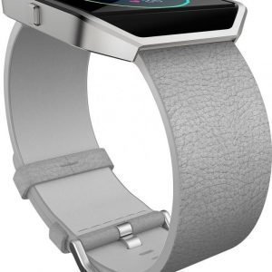 Fitbit Blaze Leather Accessory Band Large Mist Grey