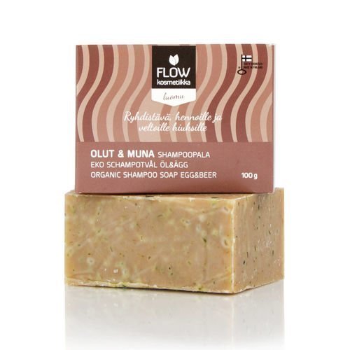 Flow Kosmetiikka Shampoopala Olut&Muna 100g